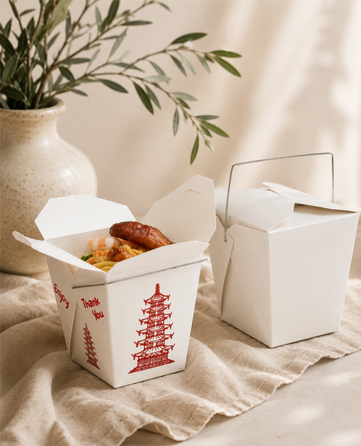 Recyclable paper food container for dry food applications