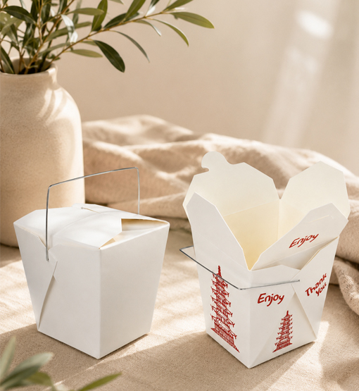 Recyclable paper food container for dry food applications