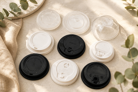 Cup lids packed in sleeves for wholesale distribution