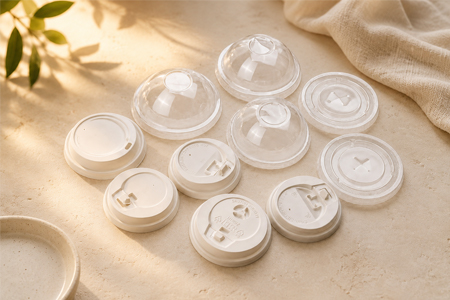 Cup lids packed in sleeves for wholesale distribution