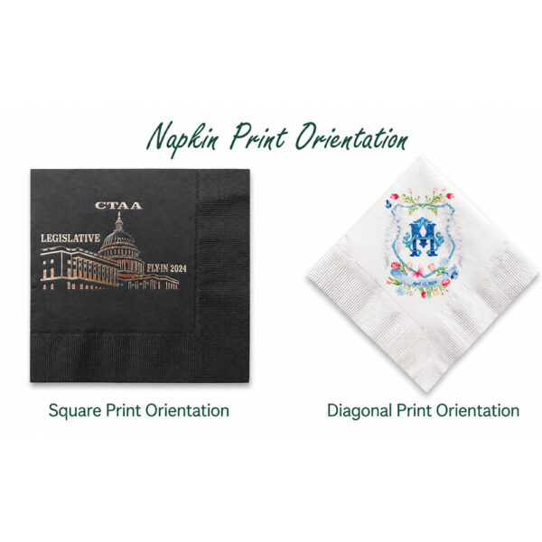 Custom Printed Paper Napkins for Events and Catering
