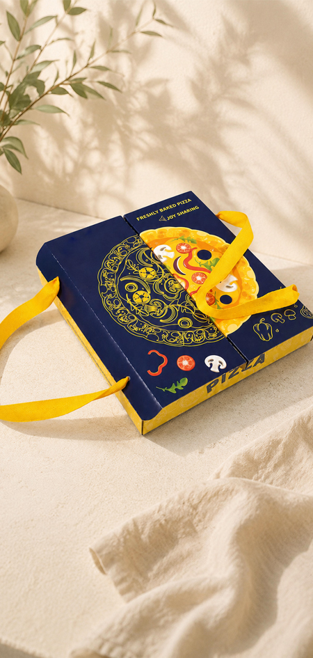 Custom corrugated pizza boxes for chain restaurants