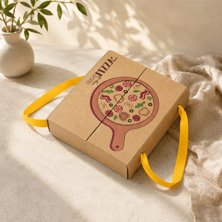 Custom corrugated pizza boxes for chain restaurants
