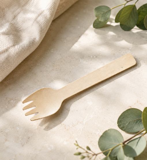 Custom logo spork wrappers for private label buyers