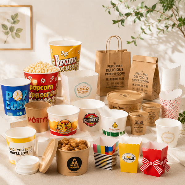 Custom printed paper buckets for private-label packaging