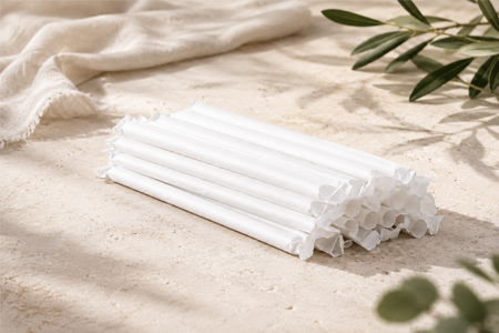 Custom printed paper straws for beverage brands