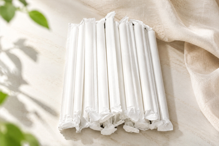 Custom printed paper straws for beverage brands
