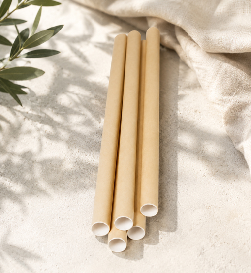Decorative paper straws for catering and branded events