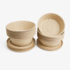Deep Bamboo Fiber Noodle Bowl with Lid Options Deep Bamboo Fiber Noodle Bowl with Lid Options