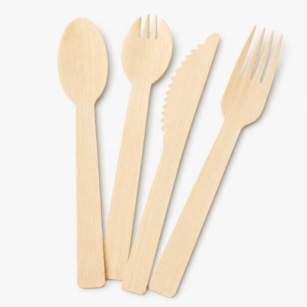 Disposable Bamboo Cutlery Set for Catering & Takeaway
