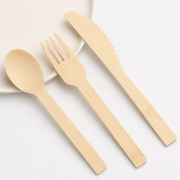 Disposable Bamboo Cutlery Set for Foodservice Supply Disposable Bamboo Cutlery Set for Foodservice Supply