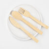 Disposable Bamboo Cutlery Set with Fork, Spoon, Knife Disposable Bamboo Cutlery Set with Fork, Spoon, Knife