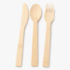 Disposable Bamboo Cutlery Set with Fork, Spoon, Knife Disposable Bamboo Cutlery Set with Fork, Spoon, Knife