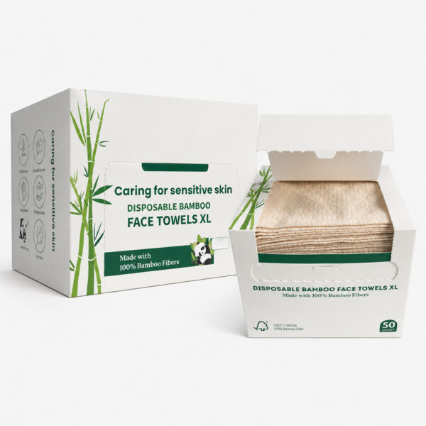 Disposable Bamboo Face Towels XL for Facial Care Disposable Bamboo Face Towels XL for Facial Care