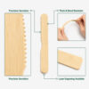 Disposable Bamboo Knife with Serrated Edge Disposable Bamboo Knife with Serrated Edge