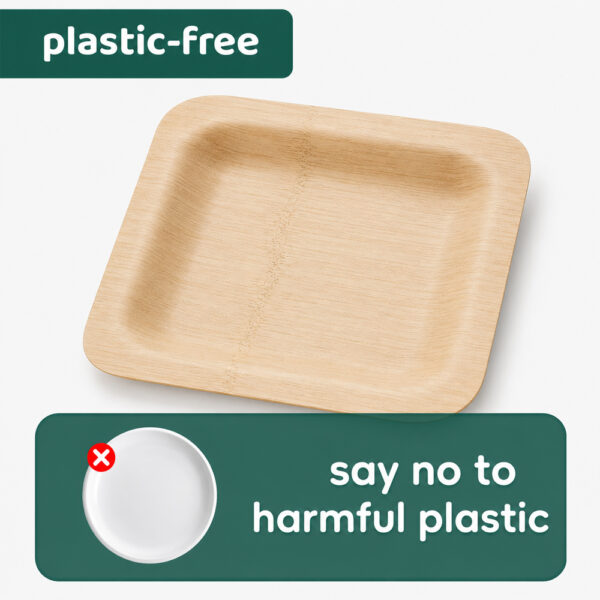 Disposable Bamboo Plate for Catering Service Disposable Bamboo Plate for Catering Service