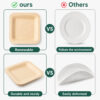 Disposable Bamboo Plate for Catering Service Disposable Bamboo Plate for Catering Service