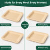 Disposable Bamboo Plate for Catering Service Disposable Bamboo Plate for Catering Service