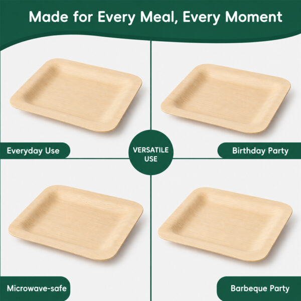 Disposable Bamboo Plate for Catering Service Disposable Bamboo Plate for Catering Service