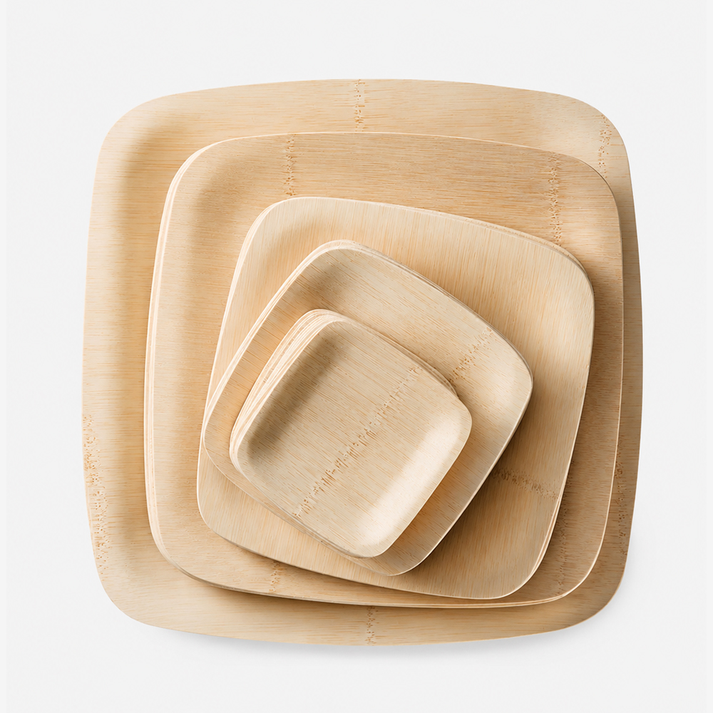 Disposable Bamboo Plates for Catering Service