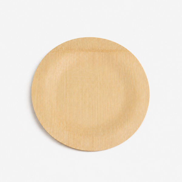 Disposable Bamboo-Style Plates for Catering Service Disposable Bamboo-Style Plates for Catering Service