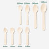Disposable Bamboo-Style Spoons for Dessert Service Disposable Bamboo-Style Spoons for Dessert Service