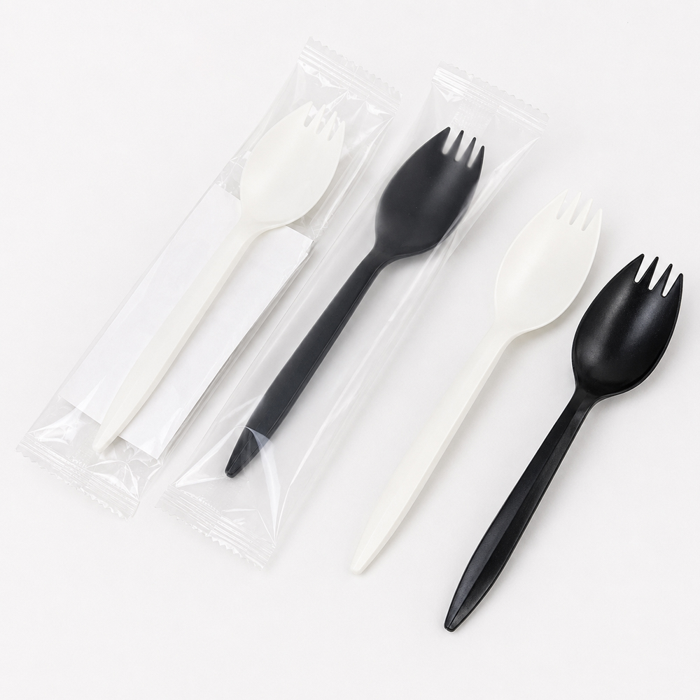 Disposable CPLA Spork for Takeaway Food