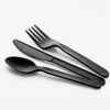 Disposable Cutlery Set in Black for Takeaway Service