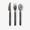 Disposable Cutlery Set with Black Fork Spoon Knife
