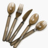 Disposable Cutlery Set with Smoky Plastic Look Disposable Cutlery Set with Smoky Plastic Look