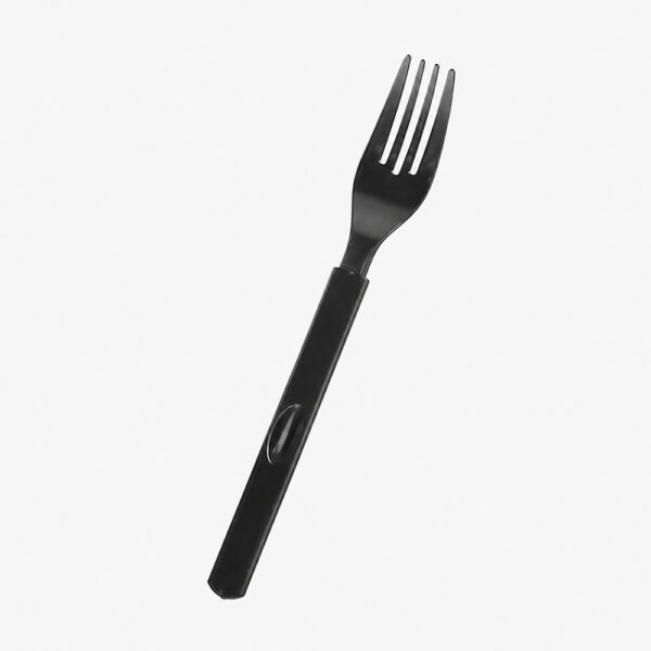 Disposable Forks with Textured Black Handle Disposable Forks with Textured Black Handle