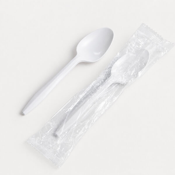 Disposable Plastic Spoon with Wrapped Option for Catering Disposable Plastic Spoon with Wrapped Option for Catering