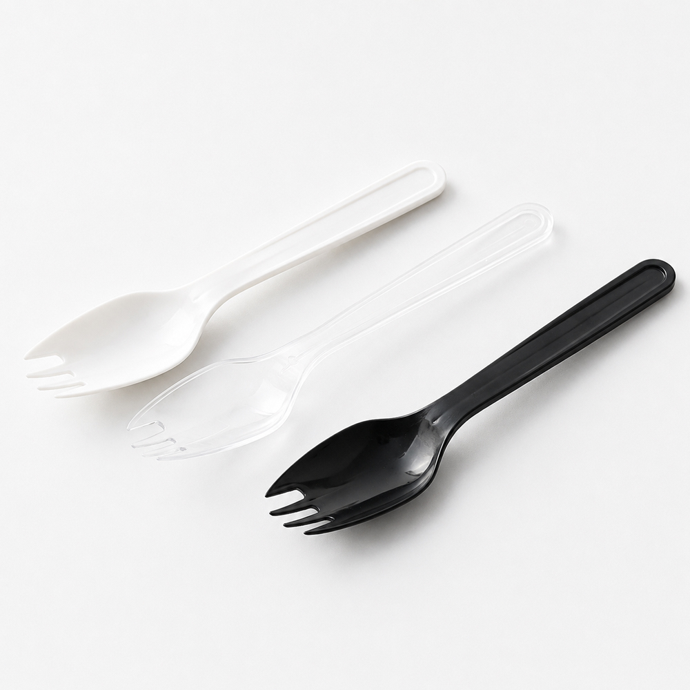 Disposable Plastic Spork for Takeaway Meals