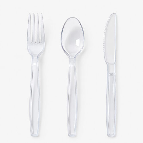 Disposable Plastic-Style Cutlery Set for Catering