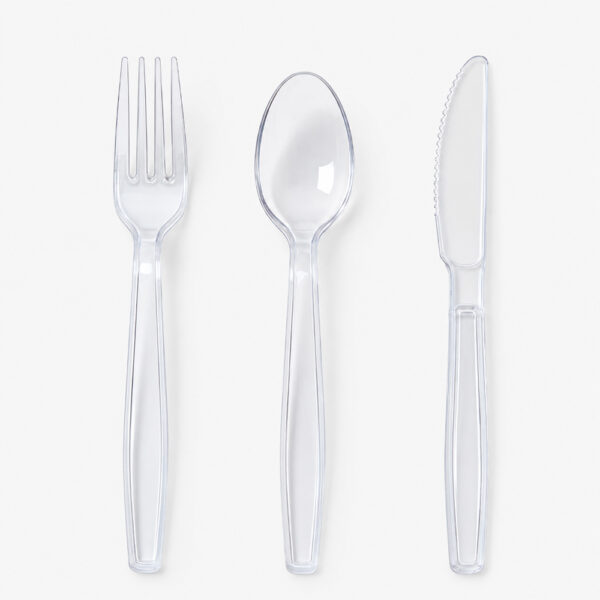 Disposable Plastic-Style Cutlery Set for Catering Disposable Plastic-Style Cutlery Set for Catering