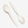Disposable Spoon with White Plastic Appearance Disposable Spoon with White Plastic Appearance
