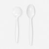 Disposable Spoon with White Plastic Appearance Disposable Spoon with White Plastic Appearance
