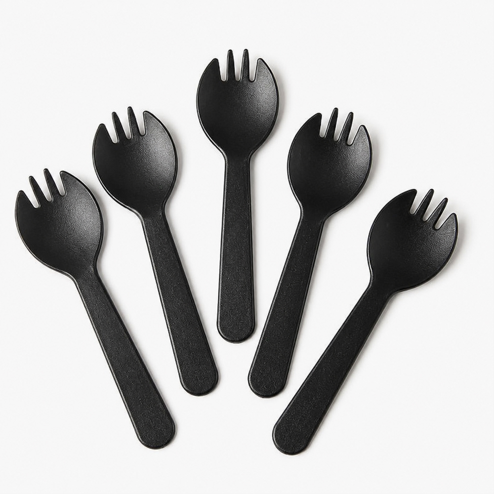 Disposable Spork with Individual Wrapper for Foodservice