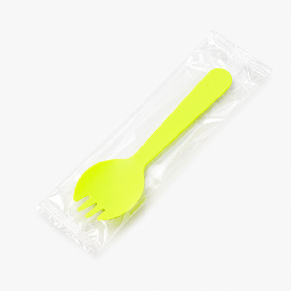 Disposable Spork with Individual Wrapper for Foodservice Disposable Spork with Individual Wrapper for Foodservice