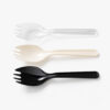 Disposable Spork with Plastic-Style Finish