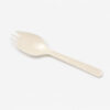 Disposable Spork with Plastic-Style Finish