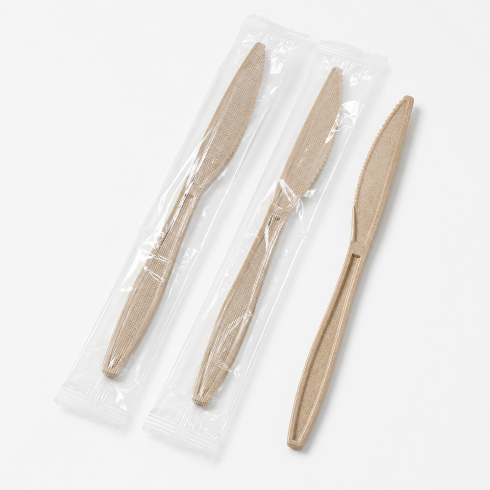 Disposable Wheat Straw Knife for Foodservice