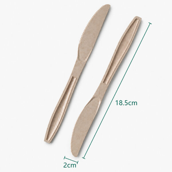 Disposable Wheat Straw Knife for Foodservice
