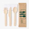Disposable Wooden Cutlery Set for Catering Service Disposable Wooden Cutlery Set for Catering Service