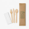 Disposable Wooden Cutlery Set for Catering Service Disposable Wooden Cutlery Set for Catering Service