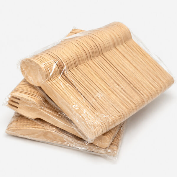 Disposable Wooden Cutlery Set for Catering Service Disposable Wooden Cutlery Set for Catering Service