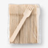 Disposable Wooden Fork for Catering and Takeaway