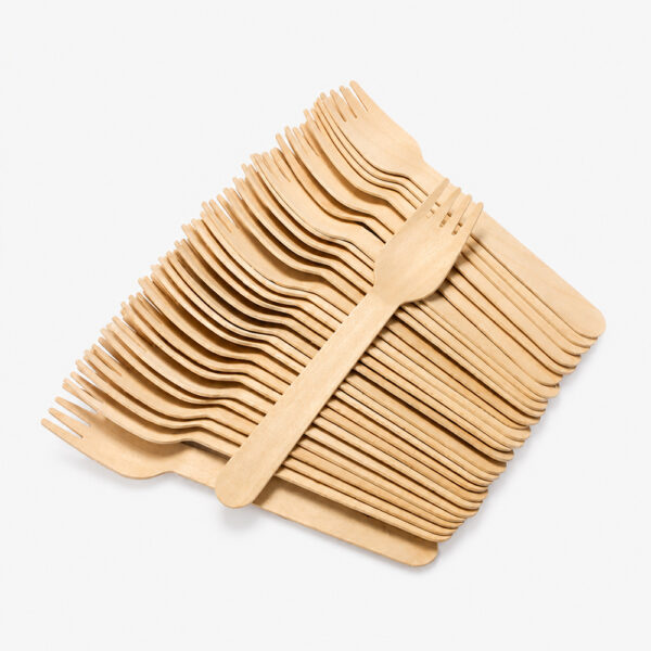 Disposable Wooden Forks for Catering Service