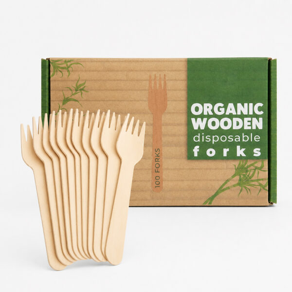 Disposable Wooden Forks for Catering Service Disposable Wooden Forks for Catering Service