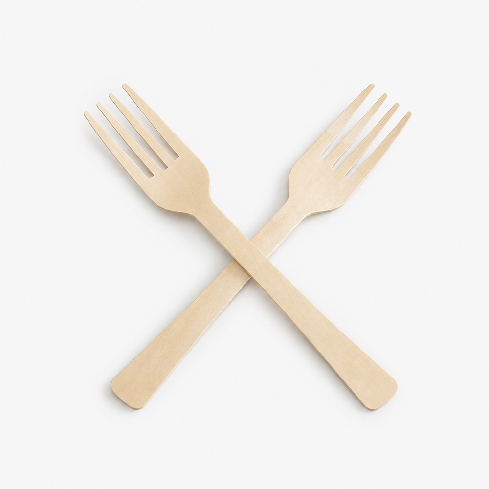 Disposable Wooden Forks for Foodservice Supply
